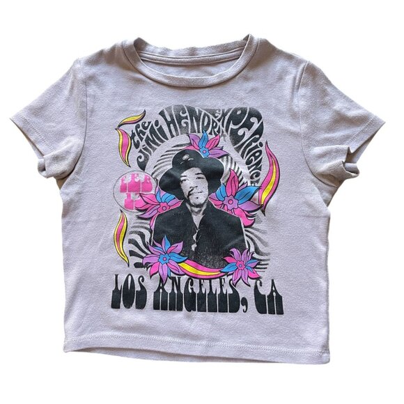 The Jimi Hendrix Experience cropped t-shirt XS short sleeve concert - Picture 1 of 6
